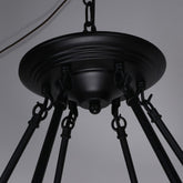 Country Hemp Rope Loop Chandelier - Hanging Ceiling Light in Black for Restaurants"
This revised title maintains the essential keywords and information, while keeping it concise for better SEO optimization.